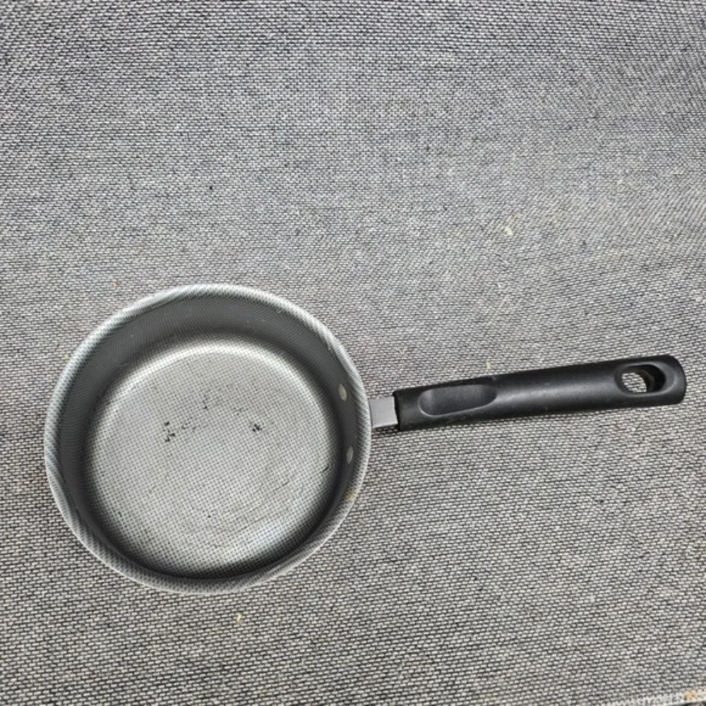 4pc‎ Saucepan Set Nesting Non-Stick Honeycomb Black Good 6-8in Pots